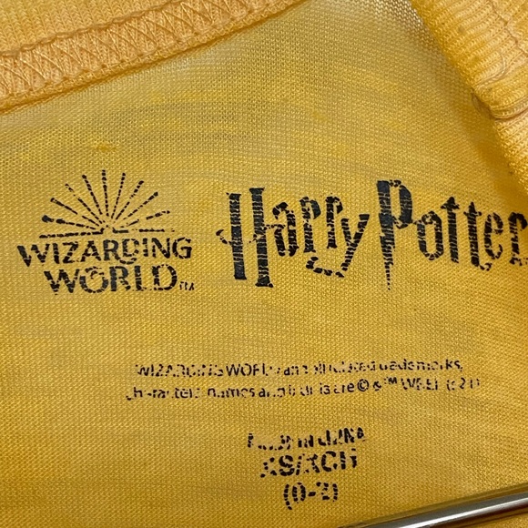 Harry Potter HOGWARTS Yellow See Through Women’s XS T-Shirt MINTY RETRO - Picture 3 of 4